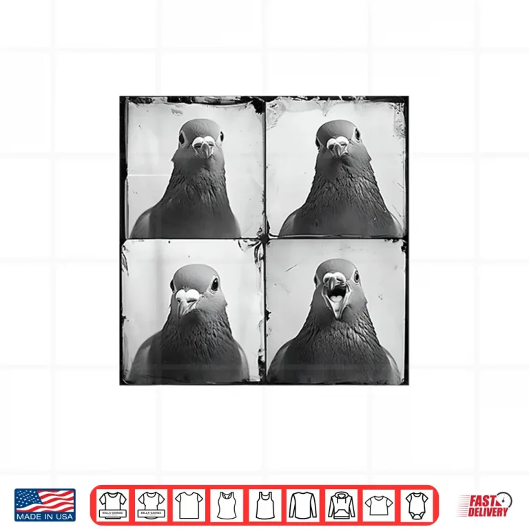 Design Pigeon Fancier Retro Portrait Keep Pigeons Funny Animal Shirt