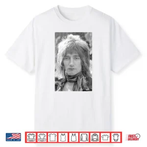 Rod Stewart Singer Of Faces Portrait By Allan Ballard Shirt