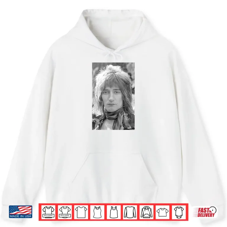 Hoodie Rod Stewart Singer Of Faces Portrait By Allan Ballard Shirt