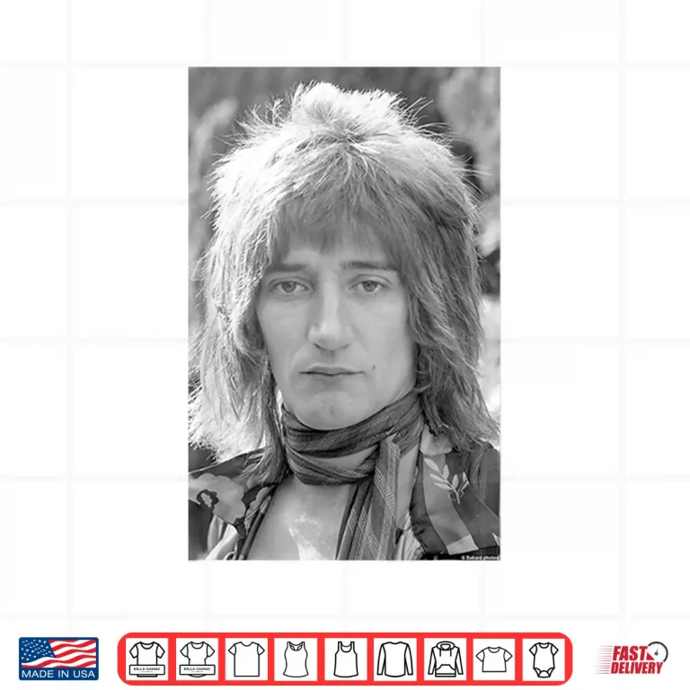 Design Rod Stewart Singer Of Faces Portrait By Allan Ballard Shirt