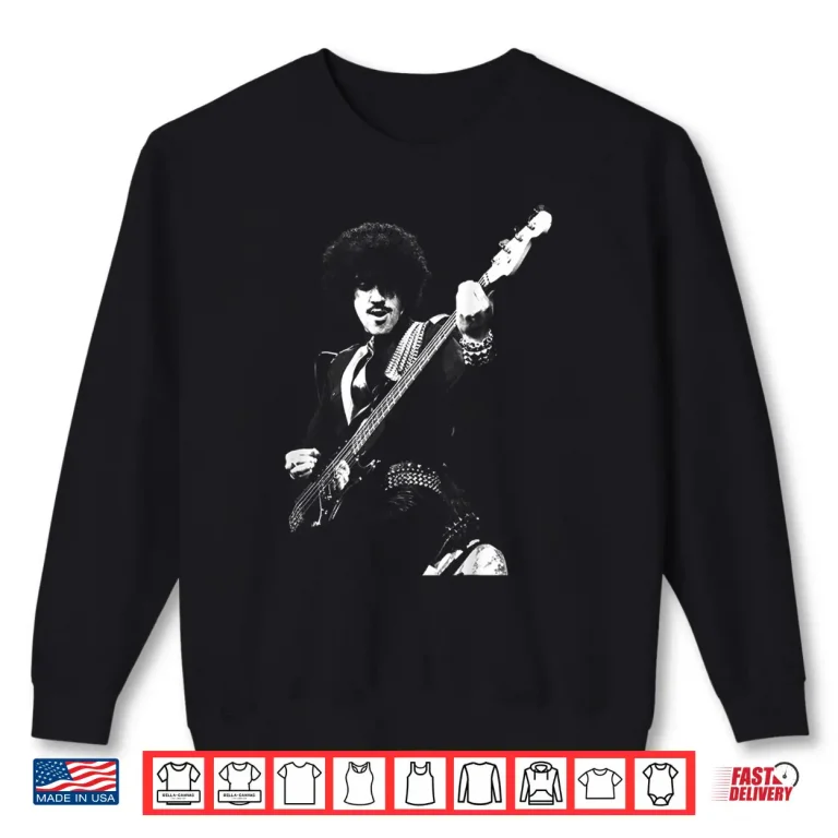 Sweatshirt Thin Lizzy Bassist Phil Linot Live By Simon Fowler Shirt
