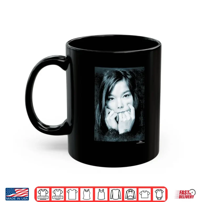 Mug Bjork Debut Tour 1993 Photo by Phil Nicholls Shirt
