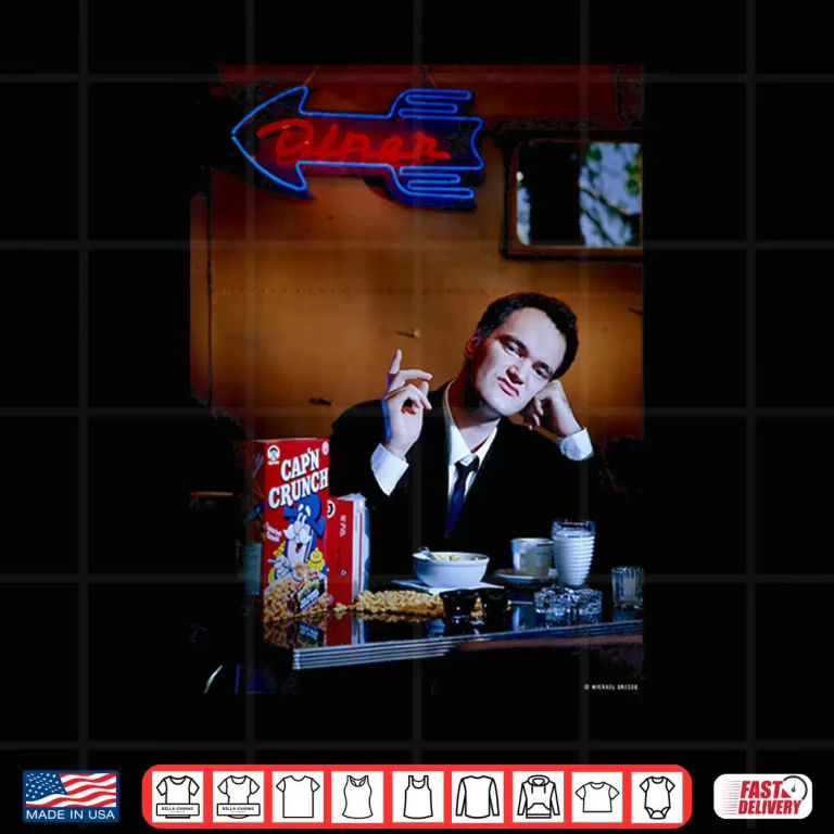 Design Cult Film Director Quentin Tarantino LA Diner Michael Grecco Shirt