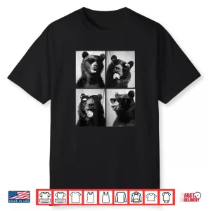 Funny Bears With Sunglasses Cool Forest Animal Photography Shirt