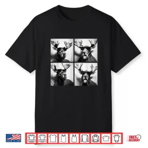 Funny Moose With Sunglasses Cool Forest Animals Humor Meme Shirt