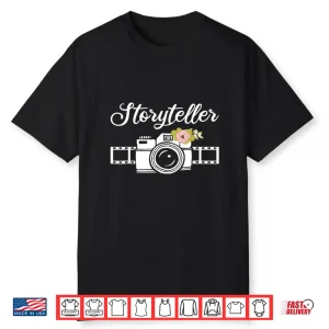 Funny Photography Art For Men Women Photographer Camera Film Shirt