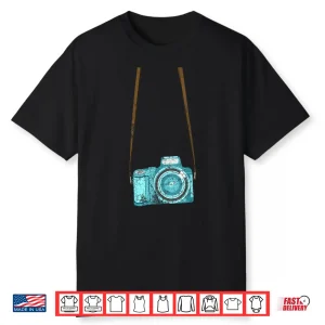Funny Tourist Camera Gift Men Women Cool Photography Costume Shirt