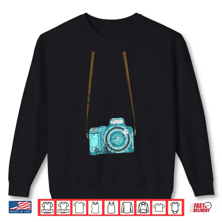Sweatshirt Funny Tourist Camera Gift Men Women Cool Photography Costume Shirt