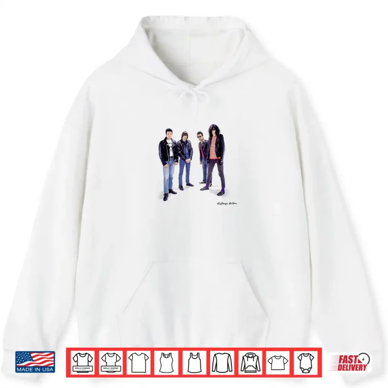 Hoodie Ramones Punk Band Portrait With Clement Burke George DuBose Shirt