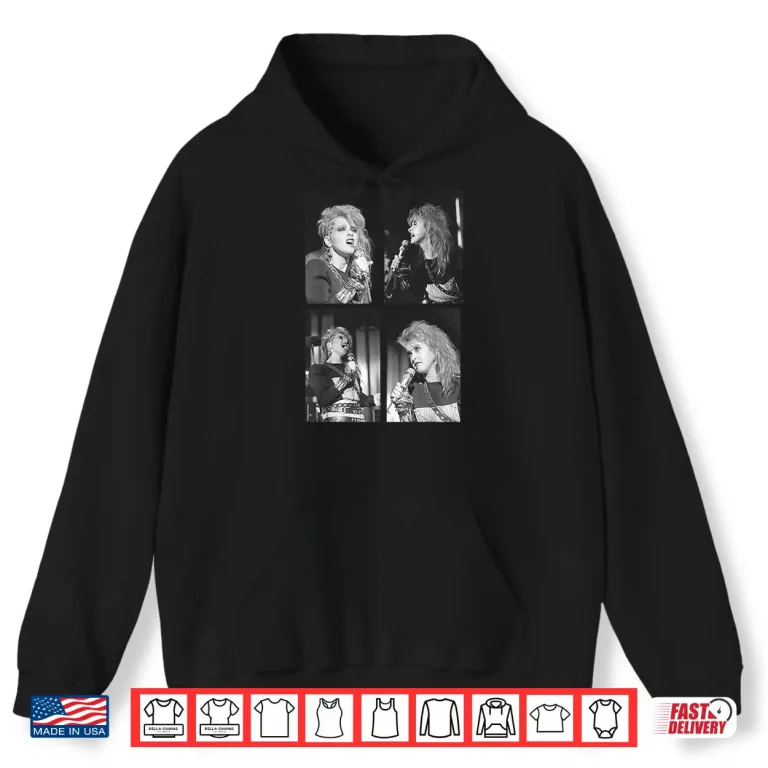 Hoodie Singer Cyndi Lauper Live Shots By Allan Ballard Shirt