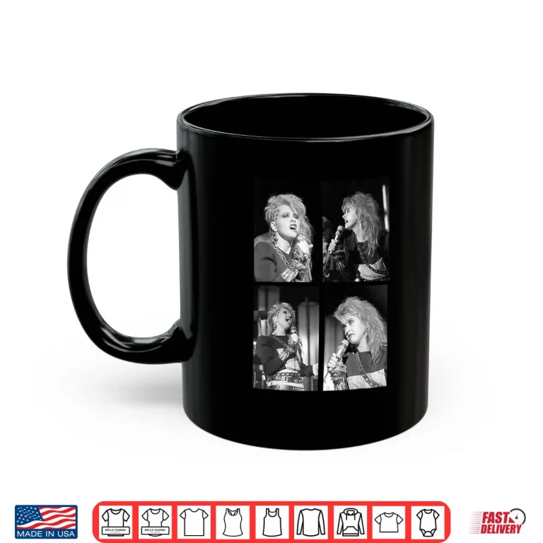 Mug Singer Cyndi Lauper Live Shots By Allan Ballard Shirt