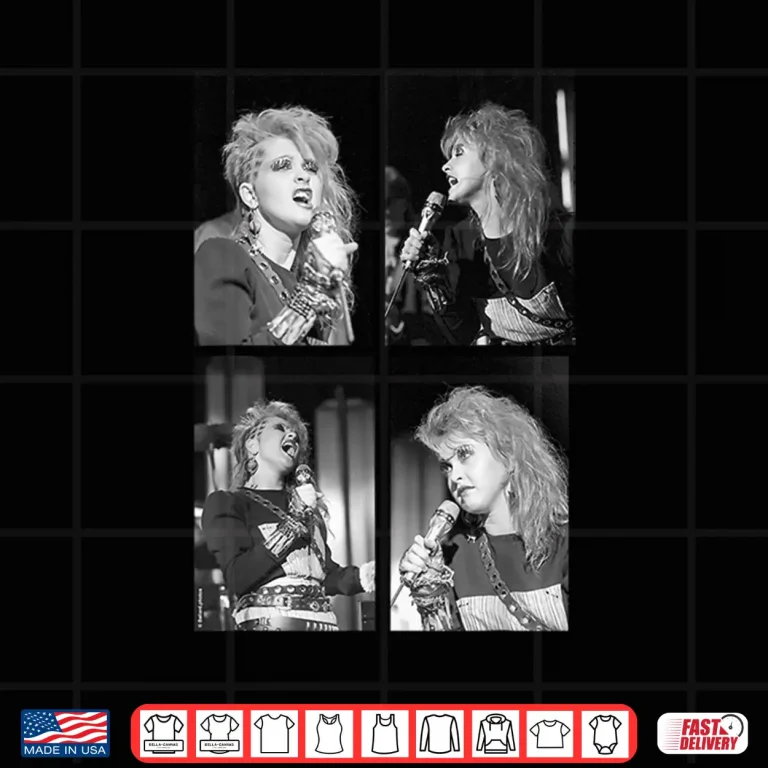 Design Singer Cyndi Lauper Live Shots By Allan Ballard Shirt