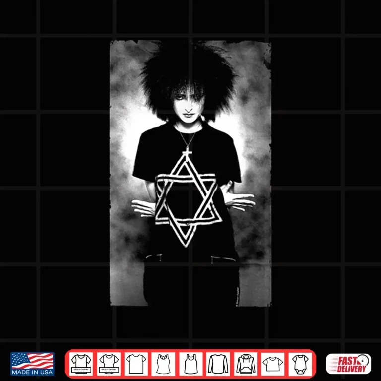 Design Singer Siouxsie Sioux BW Studio Photo By Simon Fowler Shirt