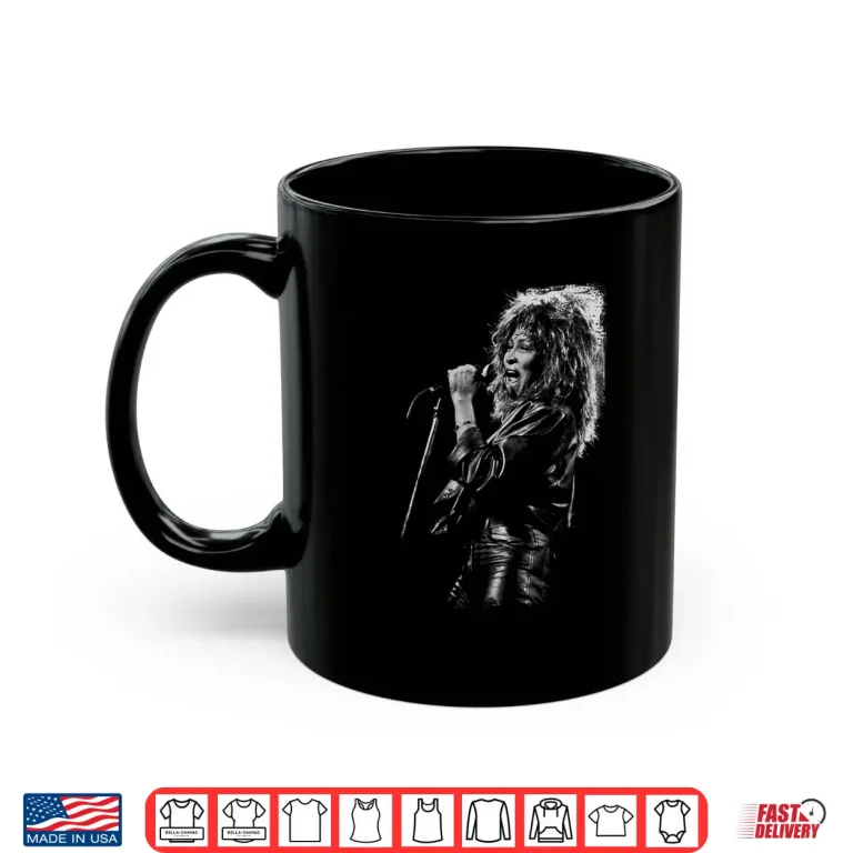Mug Tina Turner Singing Live BW By Stephen Wright Shirt