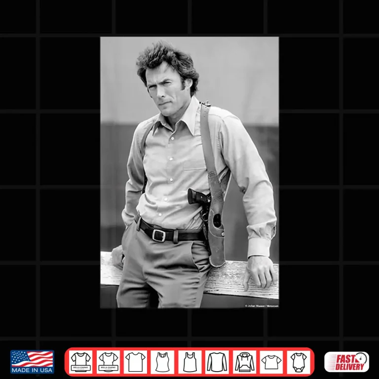 Design Clint Eastwood As Dirty Harry Magnum Force By Julian Wasser Shirt