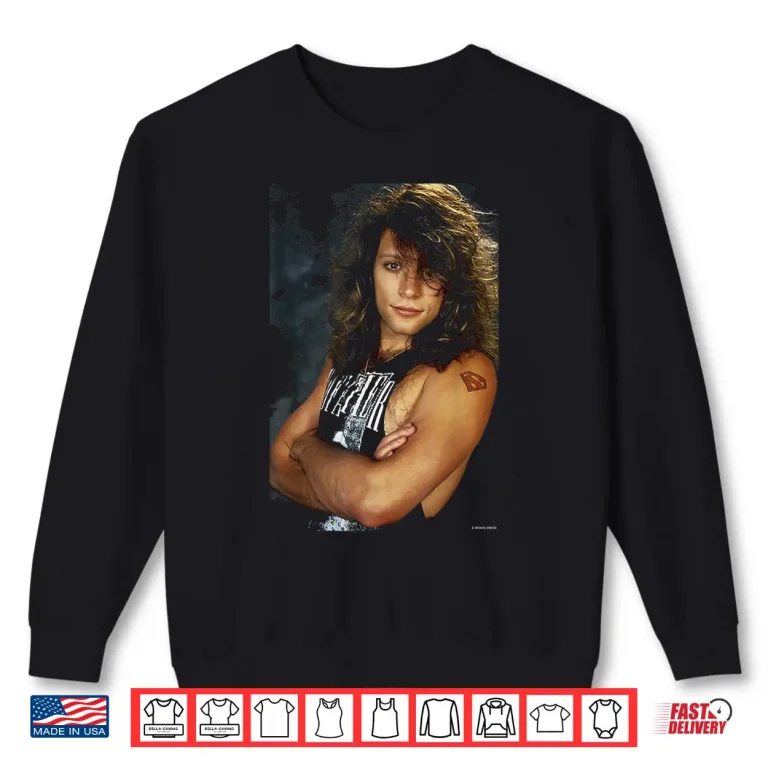 Sweatshirt Jon Bon Jovi Slippery When Wet by Michael Grecco Shirt