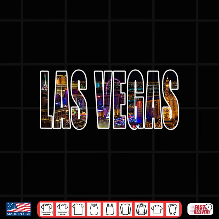 Design Las Vegas Nevada Urban Skyline Photography Font Shirt