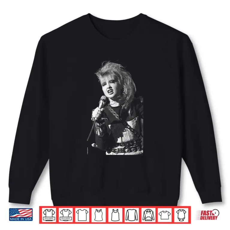 Sweatshirt Pop Singer Cyndi Lauper Live By Allan Ballard Shirt