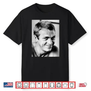 Steve Mcqueen King Of Cool By Julian Wasser Shirt