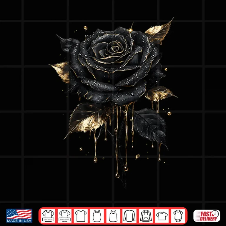 Design Black Rose Flower Botanist Garden Flower Rose Professional Shirt