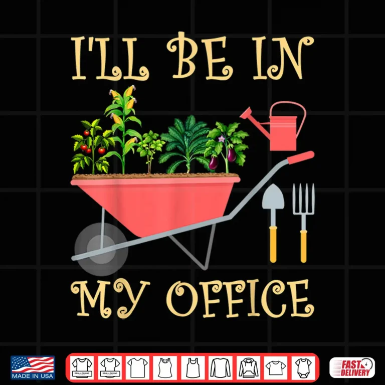 Design Ill Be In My Office Funny Gardening Tomato Eggplant Shirt
