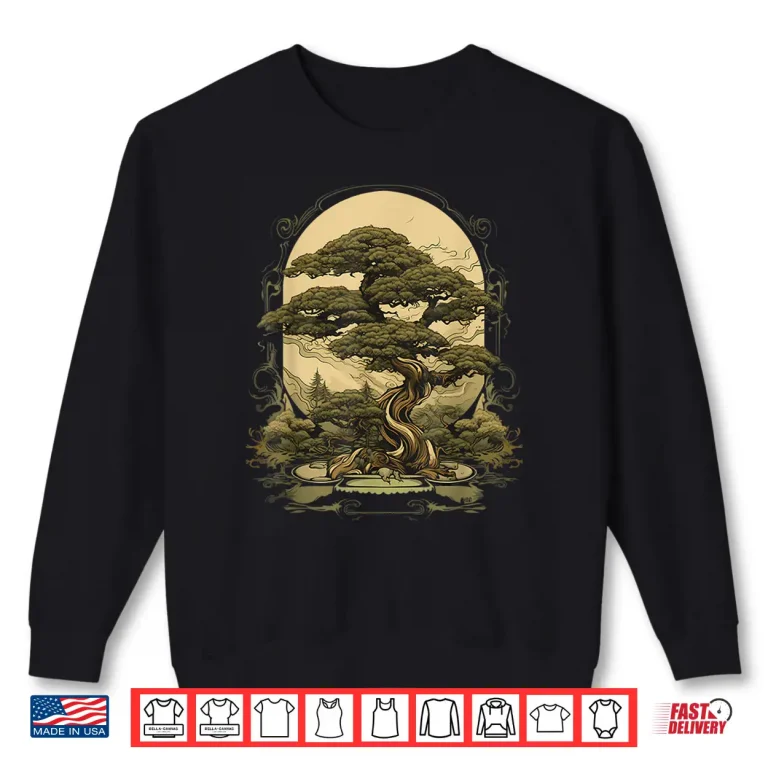 Sweatshirt Japanese Gardening Art Bonsai Tree Professional Graphic Shirt