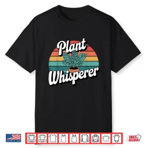 Professional Minimalist Plant Whisperer Funny Gardening Shirt