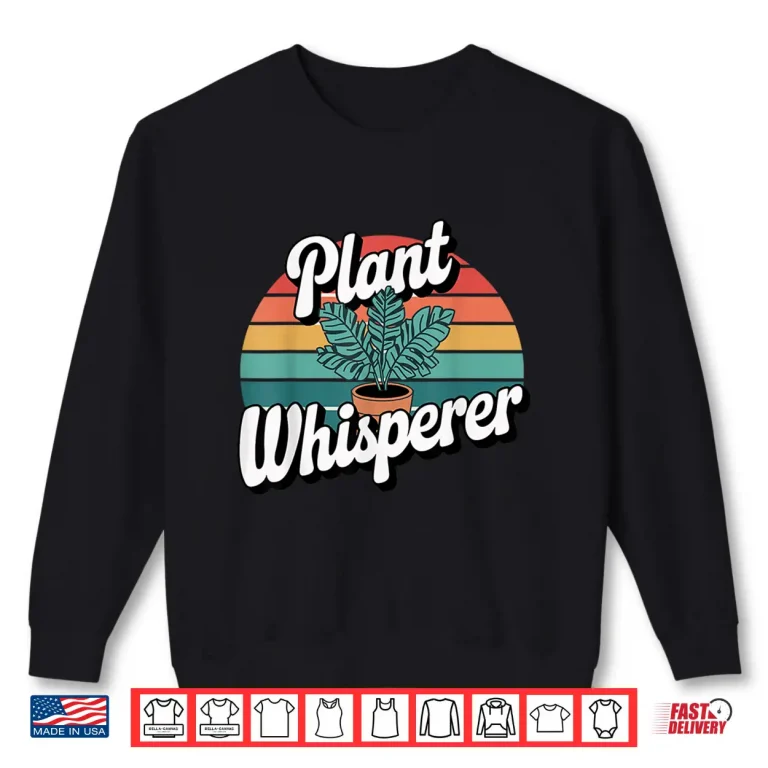 Sweatshirt Professional Minimalist Plant Whisperer Funny Gardening Shirt