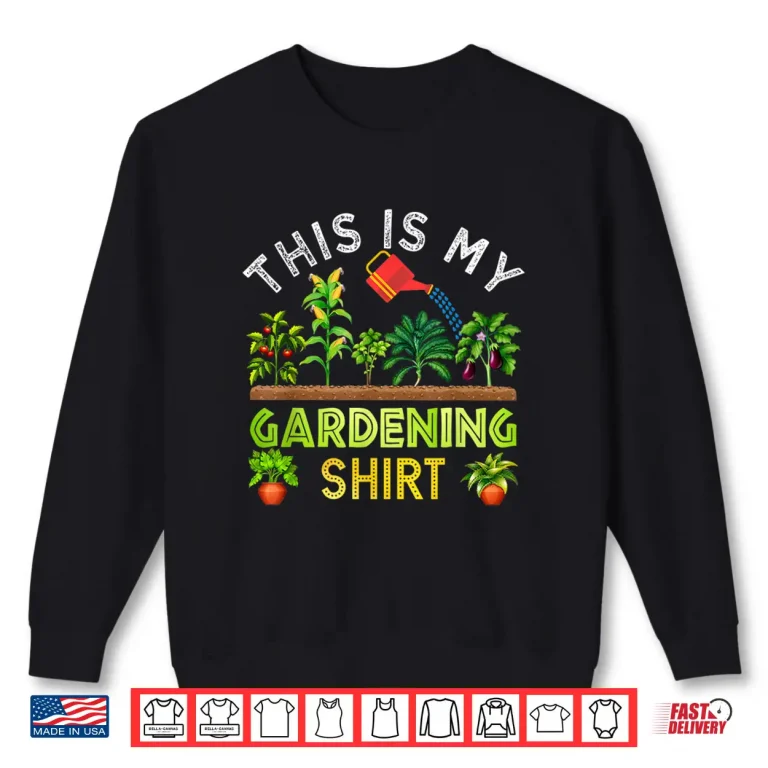 Sweatshirt Professional Minimalist This Is My Gardening Plants Lover Shirt