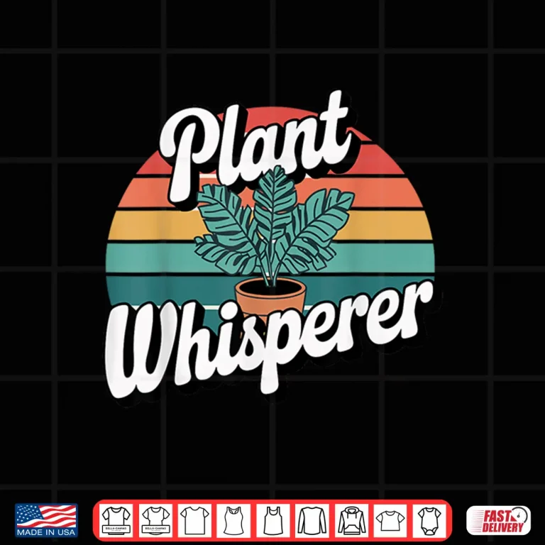 Design Professional Minimalist Plant Whisperer Funny Gardening Shirt