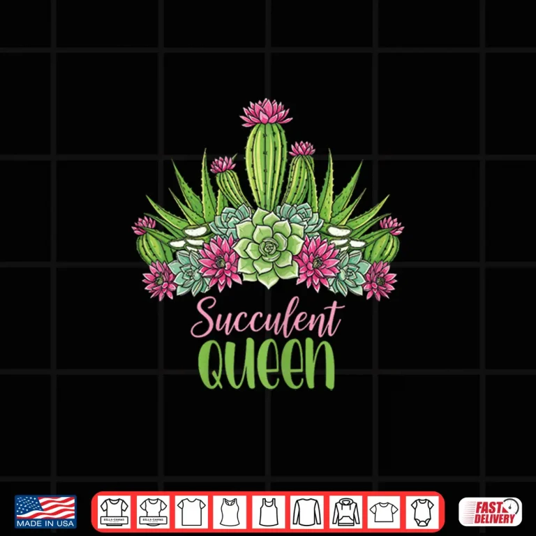 Design Succulent Queen Cactus Gardener Professional Graphic Shirt