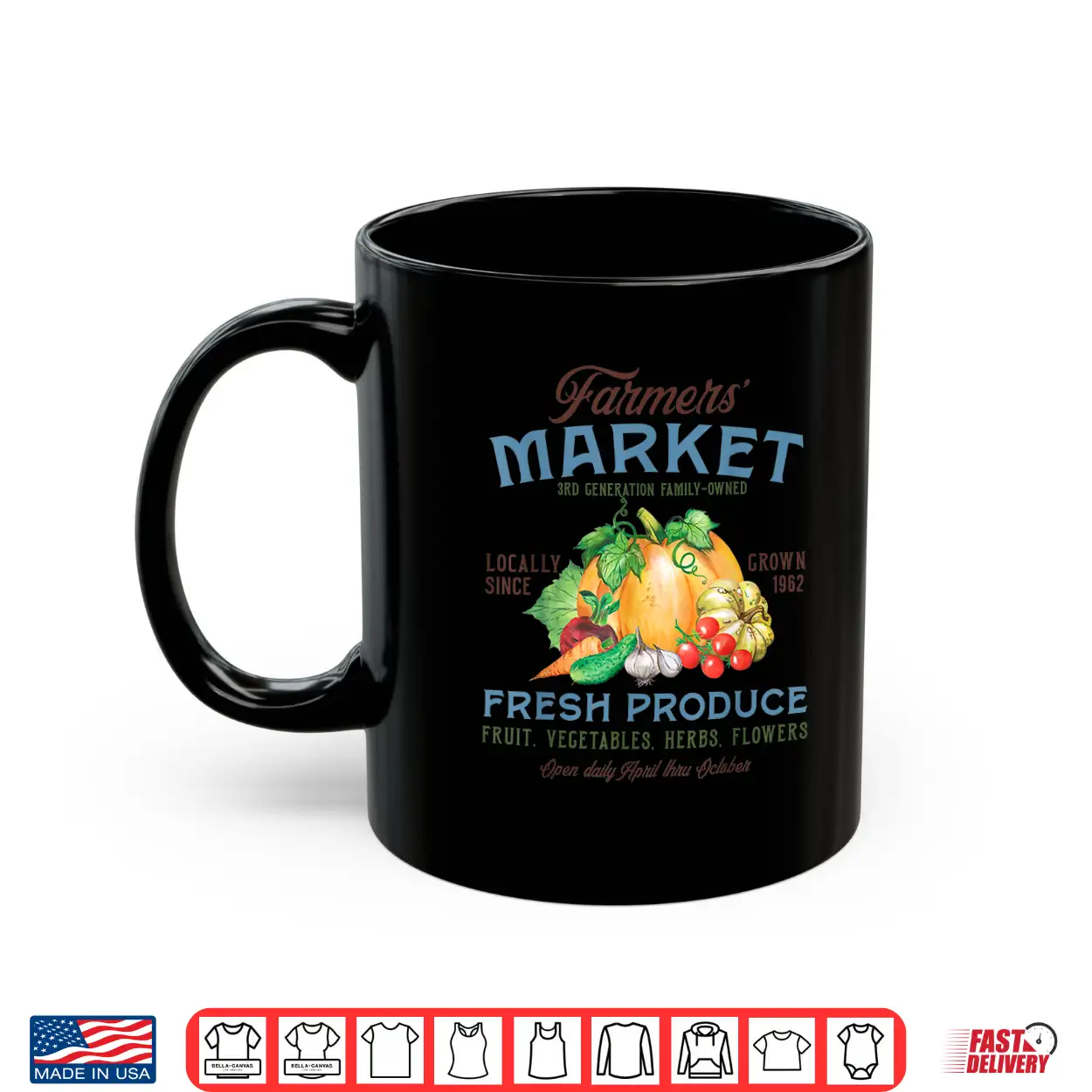 Vintage Farmers Market Support Local Farms Gardening Shirt