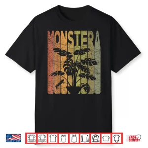 Monstera Deliciosa Retro Swiss Cheese Plant Vintage Shirt