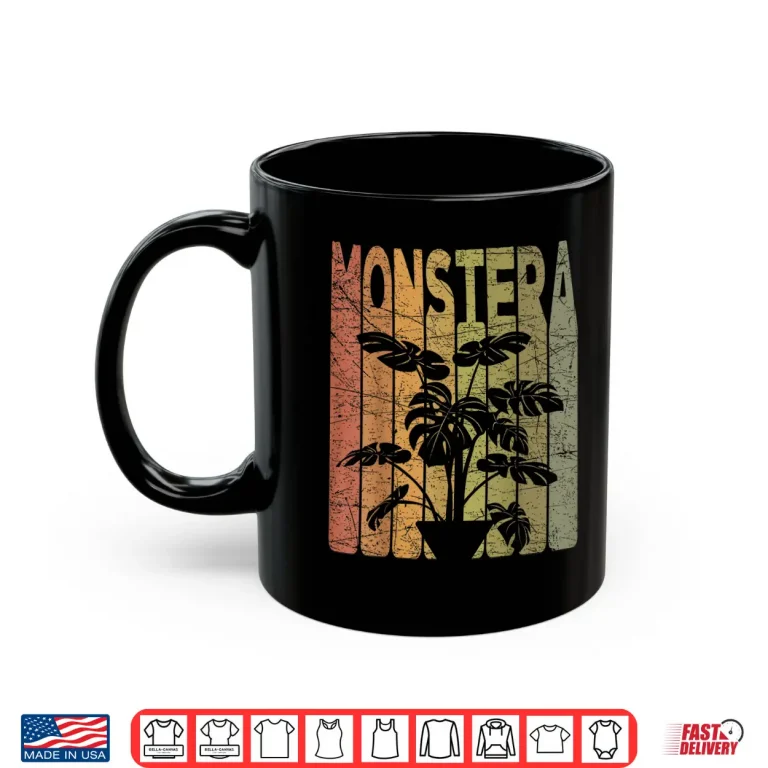 Mug Monstera Deliciosa Retro Swiss Cheese Plant Vintage Shirt