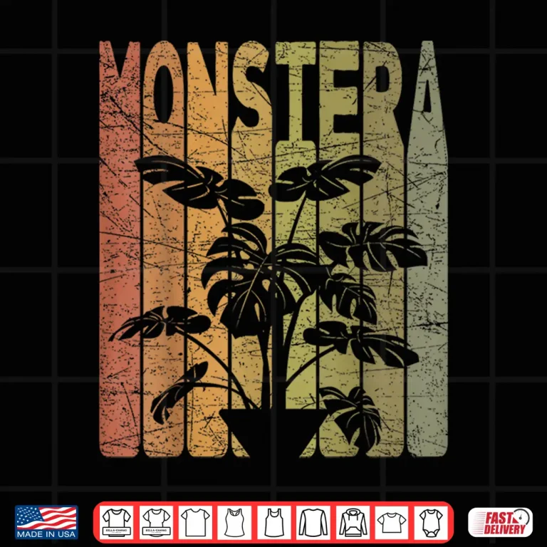 Design Monstera Deliciosa Retro Swiss Cheese Plant Vintage Shirt
