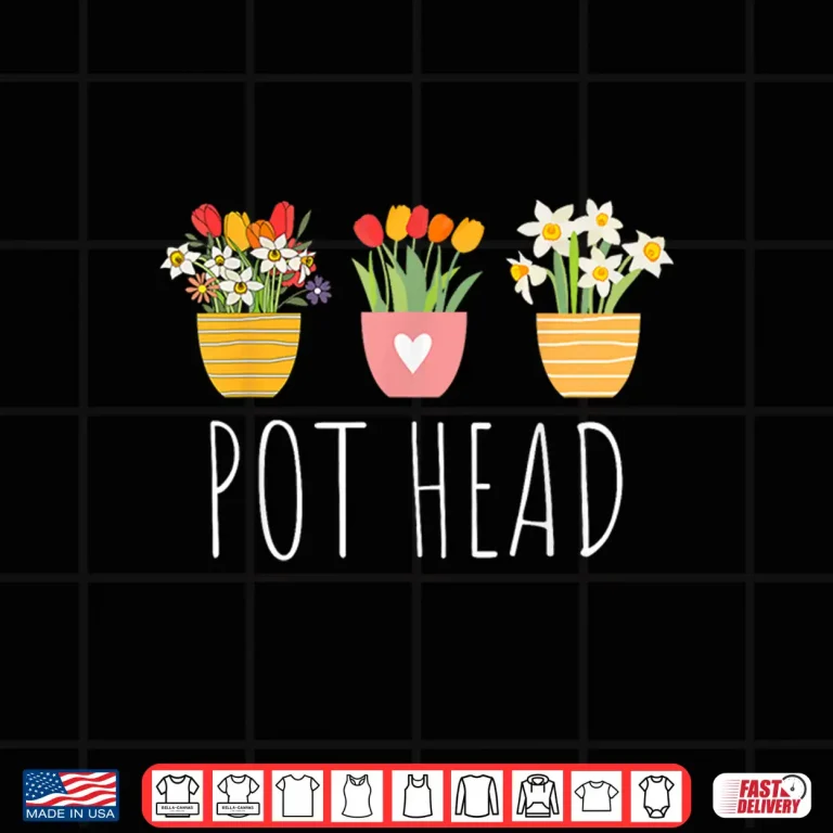 Design Pot Plants Head Cute Funny Succulent Garden Gardening Shirt