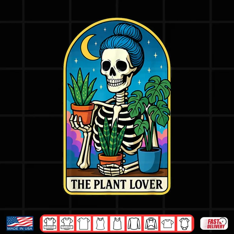 Design Professional Graphic The Plant Lover Tarot Card Modern Shirt