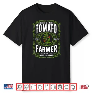 Worlds Finest Tomato Farmer Funny Tomato Gardening Shirt