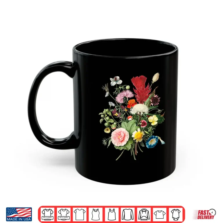 Mug Vintage Wild Botanical Cottagecore Gardening Bouquet Shirt