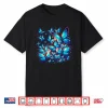 Blue Butterfly Art Garden Beautiful Butterflies Graphic Shirt