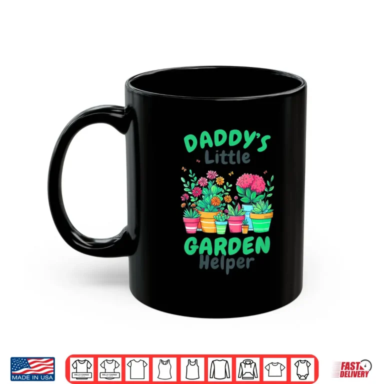 Mug Daddys Little Garden Helper Gardening Gardener Plants Shirt