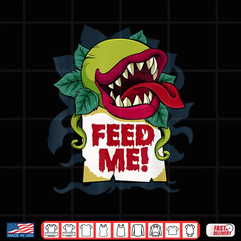 Design Feed Me Lazy Halloween Costume Monster Plant Gardening Shirt