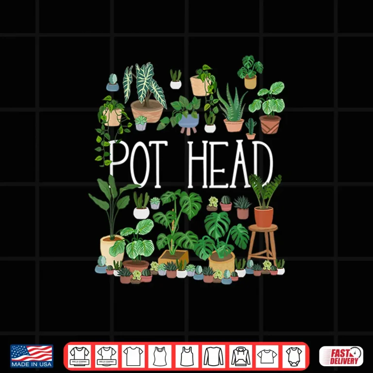 Design Professional Identity Gardening Potted Plant Pot Head Shirt