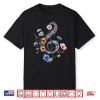 Wildflowers Treble Clef Flower Musical Note Music Graphic Shirt