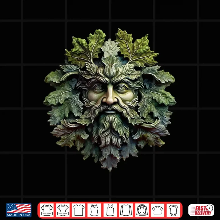 Design Botanical Greenman Green Man Gardening Professional Graphic Shirt