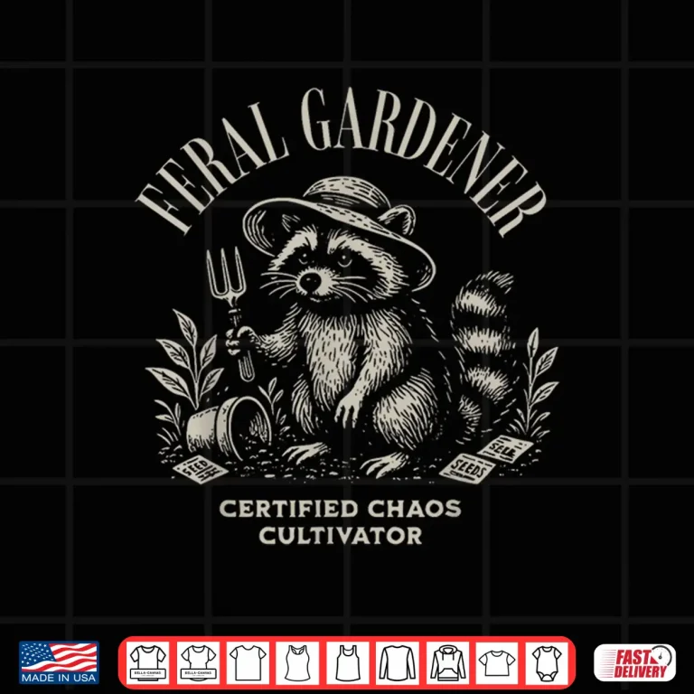 Design Certified Chaos Cultivator Feral Gardener Gardening Lovers Shirt