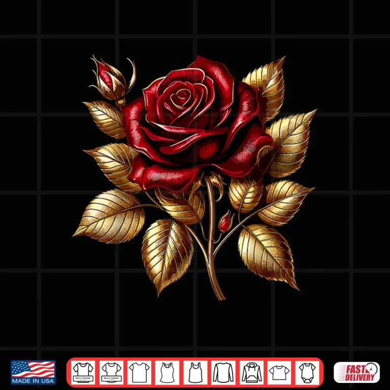 Design Cute Red Roses Red Roses Flower Gardening Professional Graphic Shirt