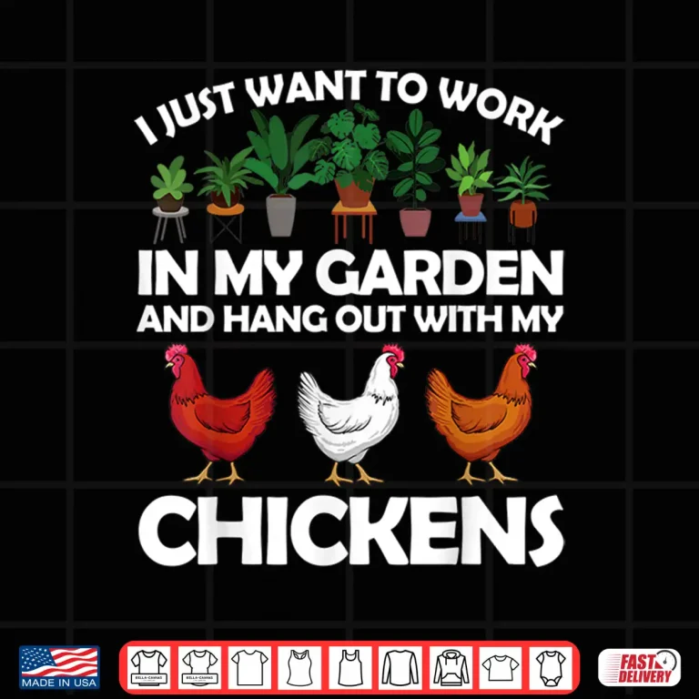 Design Funny Chicken Gardening Chicken Lovers Garden Professional Shirt