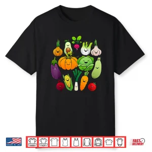 Healthy Veggie Vegan Cute Vegetable Art Gardening Professional Shirt