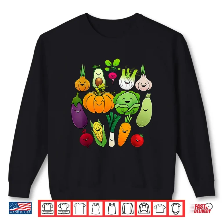 Sweatshirt Healthy Veggie Vegan Cute Vegetable Art Gardening Professional Shirt